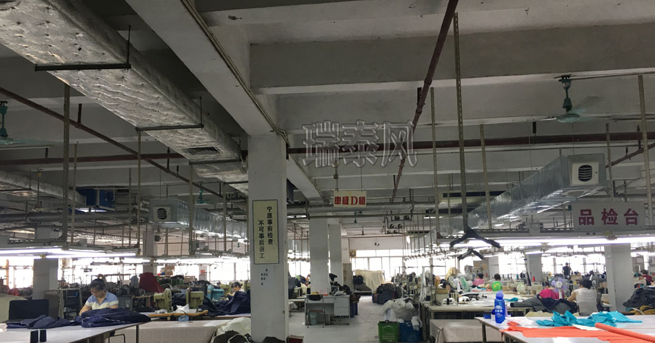 服裝、制衣、皮革廠降溫方案